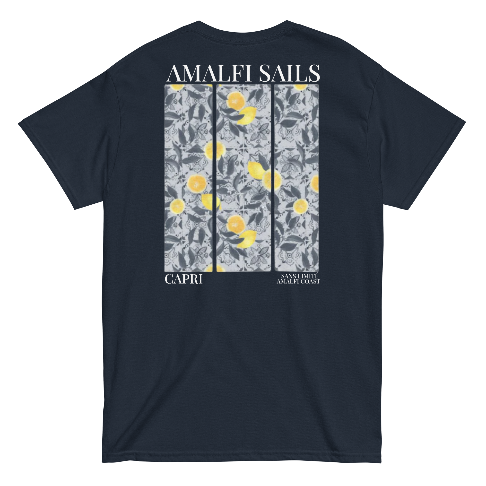 Amalfi Sails T-Shirt Navy