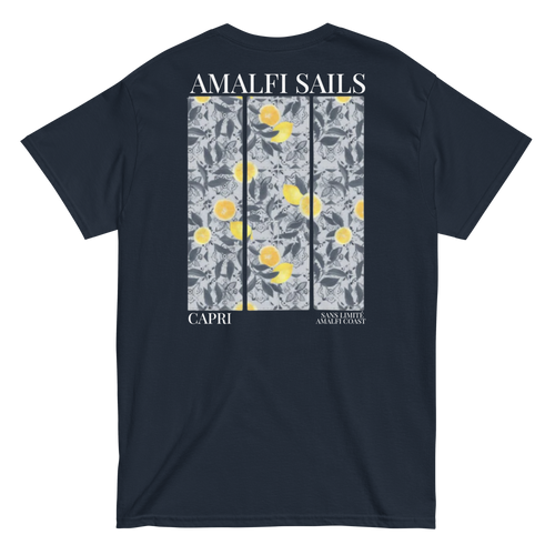 Amalfi Sails T-Shirt Navy