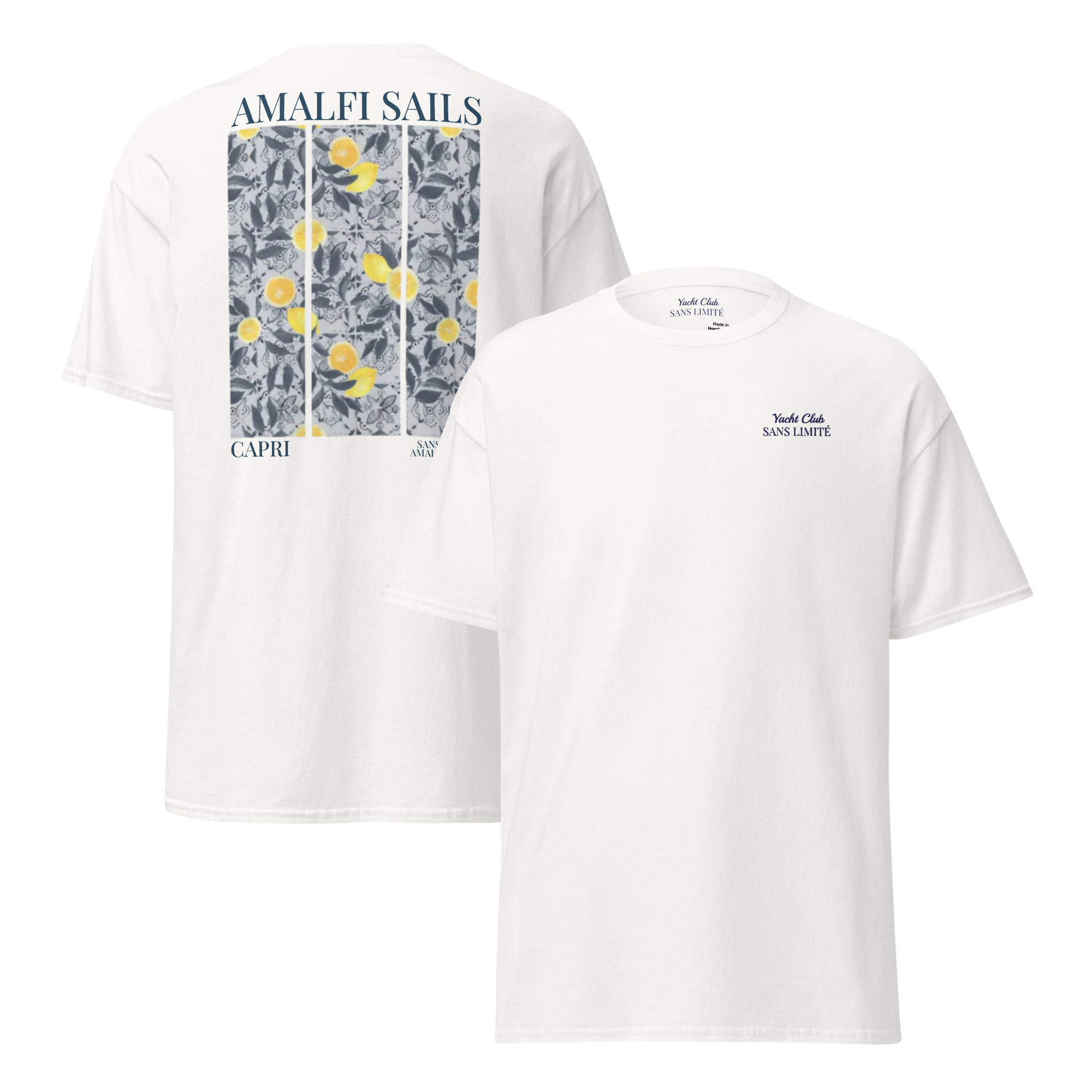 Amalfi Sails T-Shirt White
